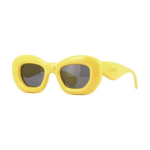 NWT LOEWE WOMEN SUNGLASSES YELLOW LOEWE EYEWEAR - Picture 1 of 3
